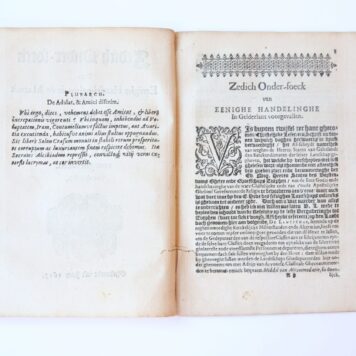 Pamphlet. Zedich Onder-soeck Van eenige handelingen inde Maent Februarius ter oorsaecke van seecker Verschil tusschen de Predicanten in Gelderlandt voorghevalle, Tweede editie, 1617, 36 pp.