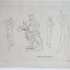 Study of a male figure (Tekening van man).