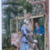 Peasants conversing (Tekening van pratende boeren).