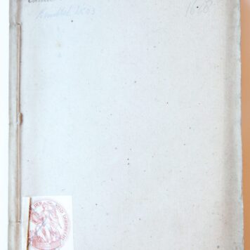 Pamphlet. Ivstificatie vande Resolvtie Der H. M. Heeren de Staten van Hollandt ende West-Urieslandt ghenomen den 4. Augusti 1617. op hare H. M. Name inghestelt ende aende Vroetschappen der Steden overghesonden (...), tweede druck, 1618, 104 pp.