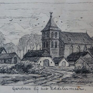 [Original drawing] "Garderen bij het Uddelermeer", 1850-1900.
