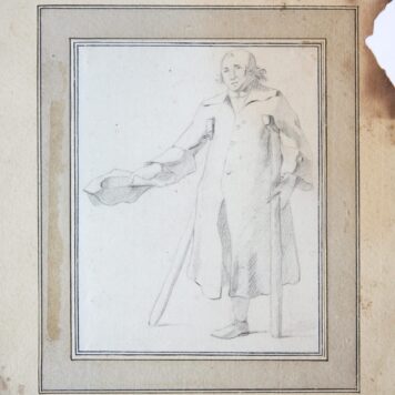 Drawing/tekening: Beggar (Bedelaar), published 1777.
