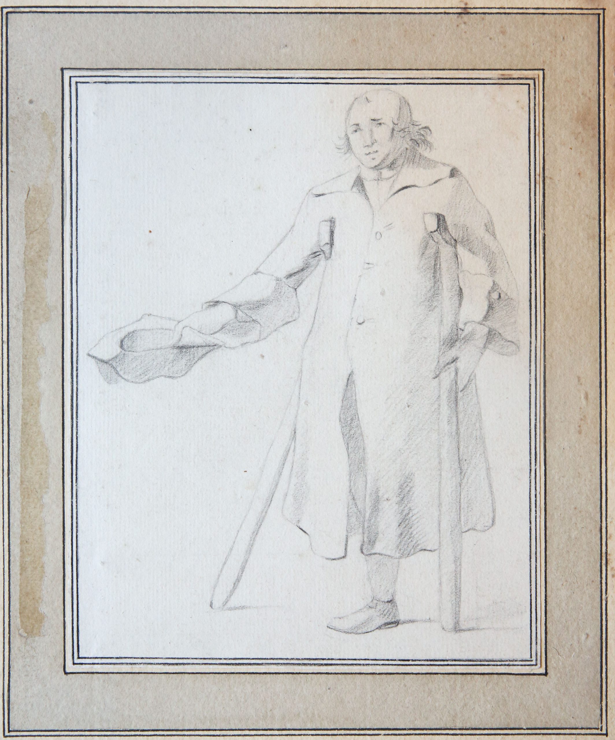 Drawing/tekening: Beggar (Bedelaar), published 1777.