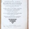 Pamphlet. Concio habita Italice a reverendo patre Marco Antonio de Dominis, Archiepiscopo Spalatensi primo die dominico adventus anno 1617. Londini in mercatorum capella, coram Italis ibi commorantibus, & aliis honorificis in illa synaxi & comvent. In versum 12. cap. 13. Epistolæ ad Rom. Italice primo ab authore promulgata, & inde Anglicè, tandem à theologiæ studioso latinitate donata (...), Leonardiae, Joannem Starterum, Bibliopolam 1618, 40 pp.