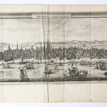 Etching/ets: BOURDEAUX, Capitale de la Guienne.
