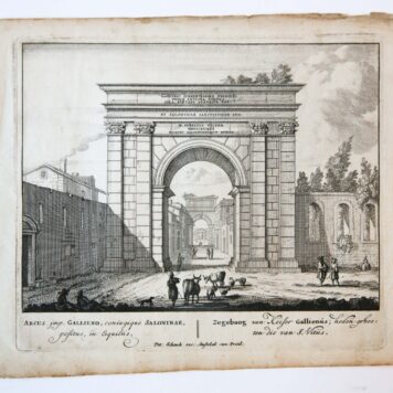 [Antique print, etching/ets] ARCUS imp. GALLIENO... Views of Rome [Set title] (Gezicht op Rome: Zegeboog van keizer Gallienus, heden geheeten die van S. Vitus), published 1705.