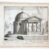 [Antique print, etching/ets, Rome] TEMPLUM Luna... Views of Rome [Set title] (Gezicht op Rome: Tempel van Isis of de Maan, bij de praalboog van keizer Titus), published 1705.