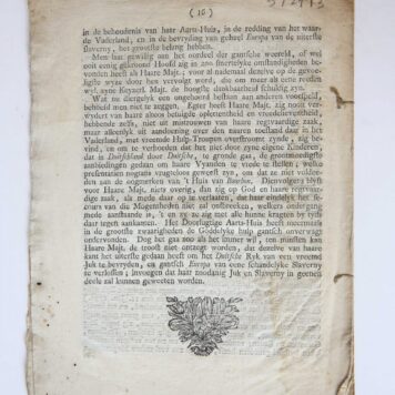 Pamphlet/pamflet: Extract uyt een gedrukt geschrift, door de koningin van Hongaryen en Bohemen aan alle ministers gezonden, tot titel voerende Opregt verhaal aangaande de keur-stem van Bohemen en derselver wettige oeffening of gebruik.