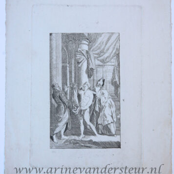 [Etching/ets] A naked man being dressed up again/Naakte man kleed zich weer aan, published 1802.