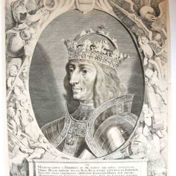 Ets en gravure/etching and engraving: Maximilianus I, Imperator (Emperor Maximilian I) [set title: Effigies imperatorum domus Austriacae, 1644] (Keizer Maximiliaan I).