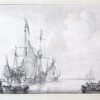 [Antique print, aquatint] Ships at Hoorn (Schepen bij Hoorn), published ca. 1741-1803.