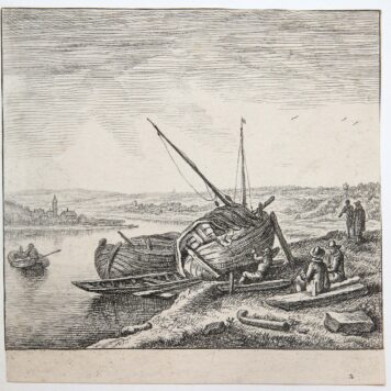 Etsen/Etchings: Various views of the Rhine (complete set) (Diverse gezichten aan de Rijn).