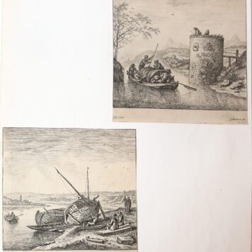 Etsen/Etchings: Various views of the Rhine (complete set) (Diverse gezichten aan de Rijn).