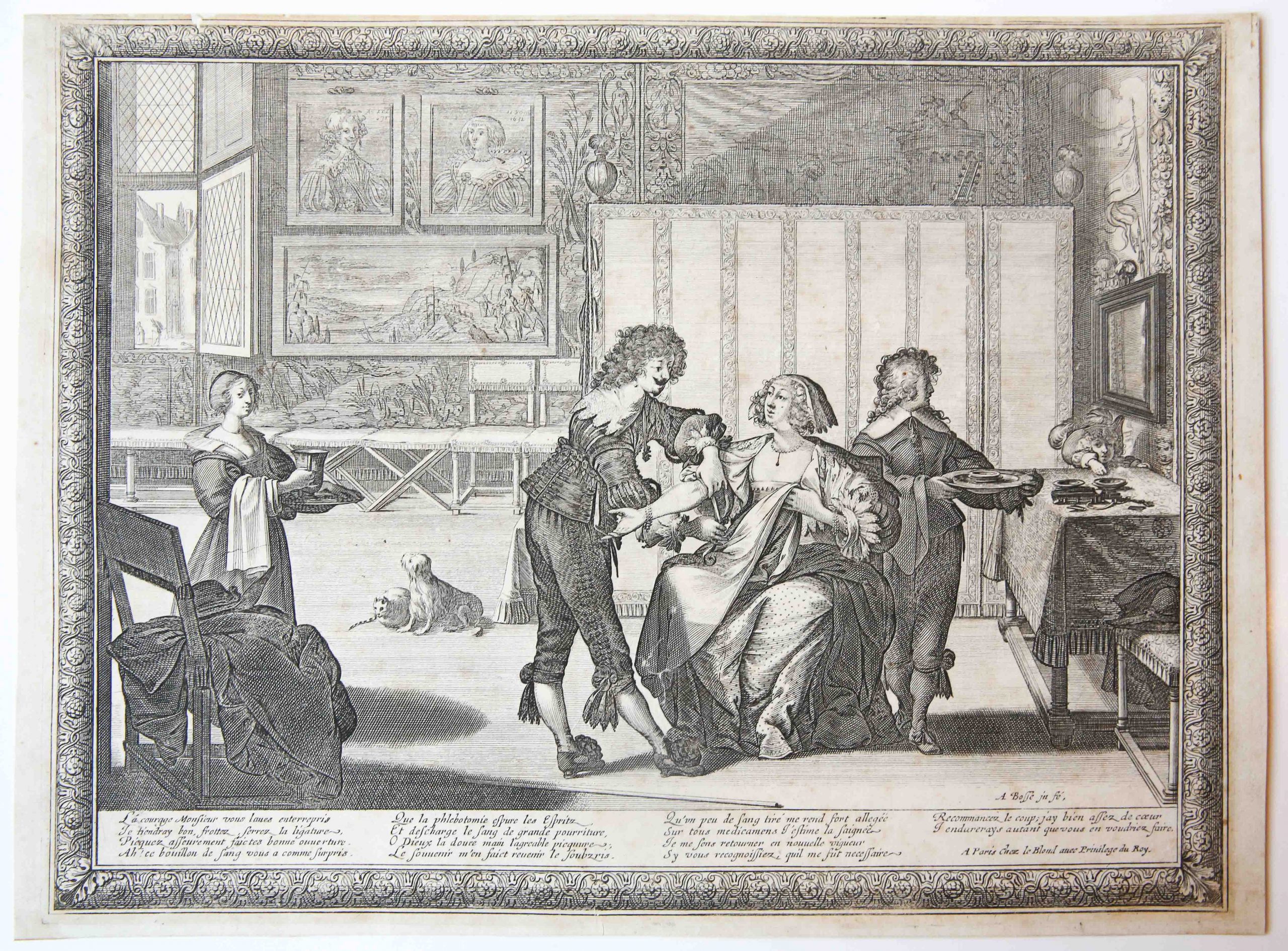 [Antique print, etching and engraving] The Surgeon (Set title: Les Métiers - Trades) (De chirurg), published ca. 1635.
