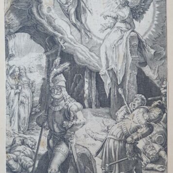 [Antique print, engraving, 1653] The Resurrection of Christ /De opstanding (set title: Passion of Christ), published 1653, 1 p.
