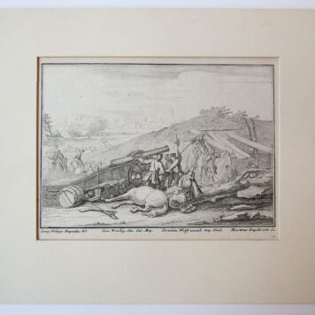 Ets/etching: Soldiers on a battlefield [1/6] (soldaten op het slagveld).