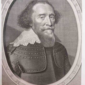 Engraving/gravure: Portrait of Hendrik, Count van den Bergh (Portret van graaf Hendrik van den Bergh).