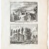 't Huis Albrechtsberg bij Bloemendaal. 1746. / Kerk te Bloemendaal. 1746.