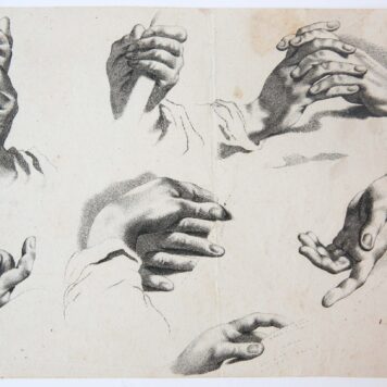 Etching of Study of hands (ets van handen).