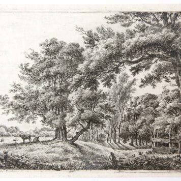 [Antique print, etching] Landscape with two cows in the shadow (landschap met twee koeien in de schaduw), published ca. 1780-1822.