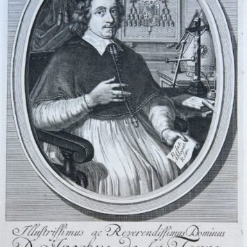 [Portrait print, etching and engraving] Archbishop D. Jacobus de la Torre/Aartsbisschop Jacobus de la Torre, 1680-1710.