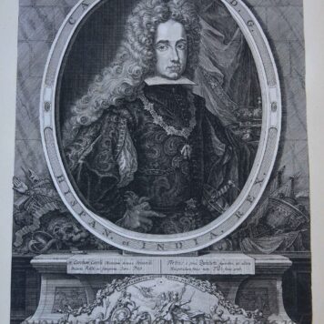 [Engraving or etching] Half-length portrait of Charles VI, king of Bohemia, Charles III of Spain, 1703.