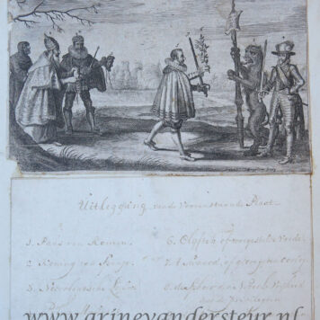 [Allegorie Petrus Peckius de Jongere, diplomaat en kanselier van Brabant] Petri Peccij gedaen vortooch. 1626