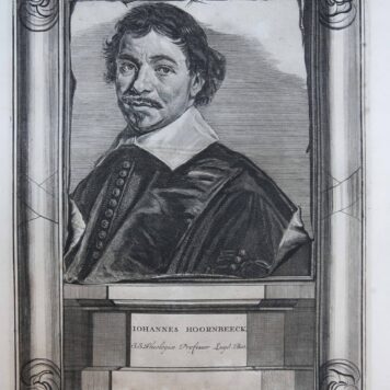 [Portrait print of theologian Johannes Hoornbeeck] JOHANNES HOORNBEECK, 1715-1716.