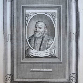 [Portrait print of theologian Johannes Cuchlinus] IOHANNES KUCHLINUS, 1720.