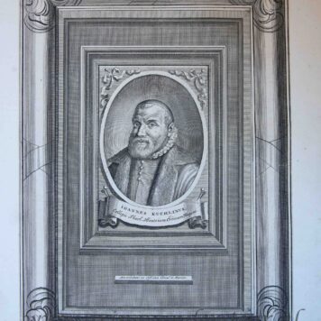 [Portrait print of theologian Johannes Cuchlinus] IOHANNES KUCHLINUS, 1720.