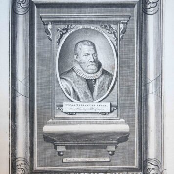 [Bust portrait theologian Lucas Trelcatius] LUCAS TRELCATIUS (I), 1715-1716.