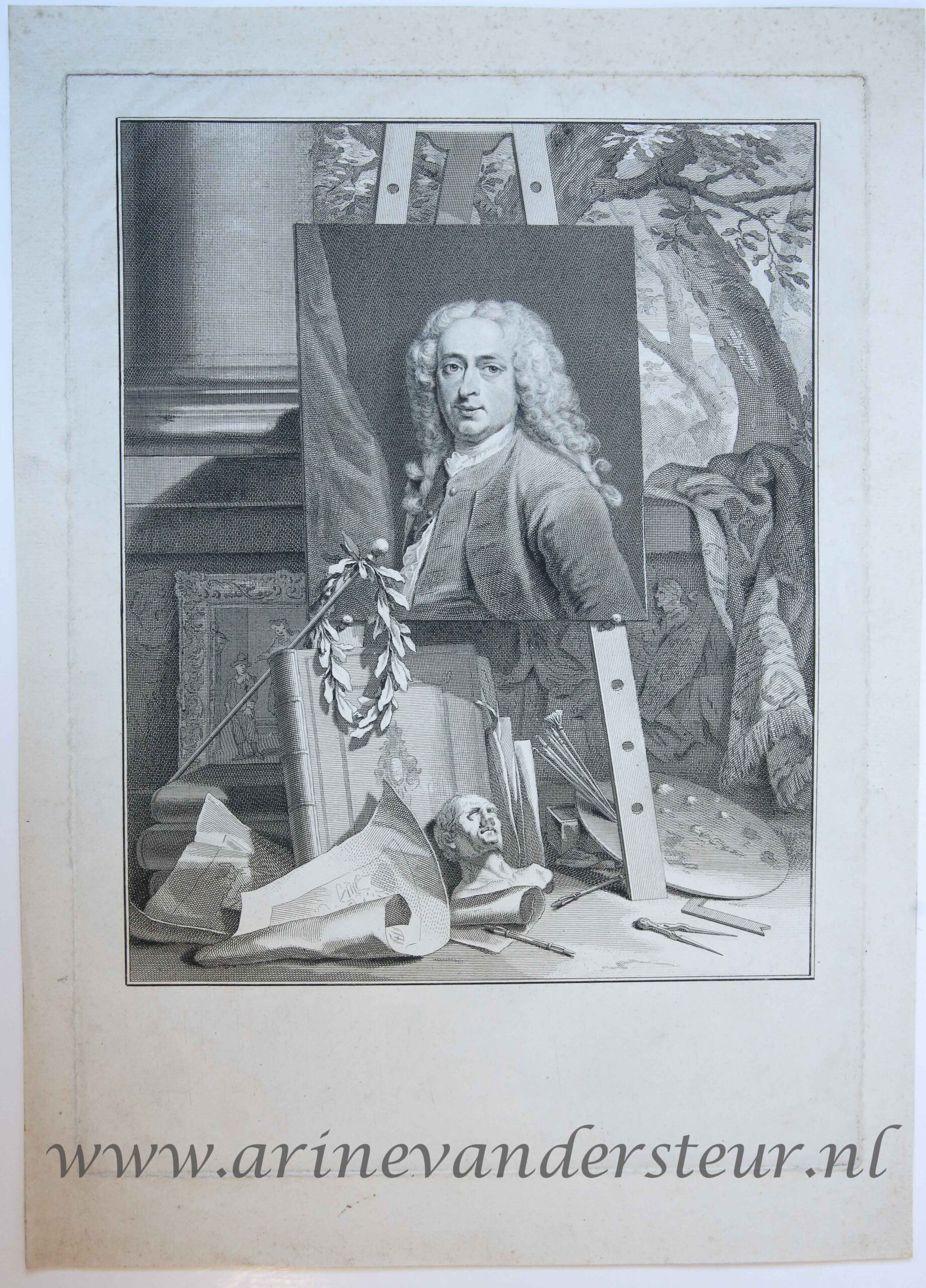 [Portrait print of Cornelis Troost] Cornelis Troost, after 1750.