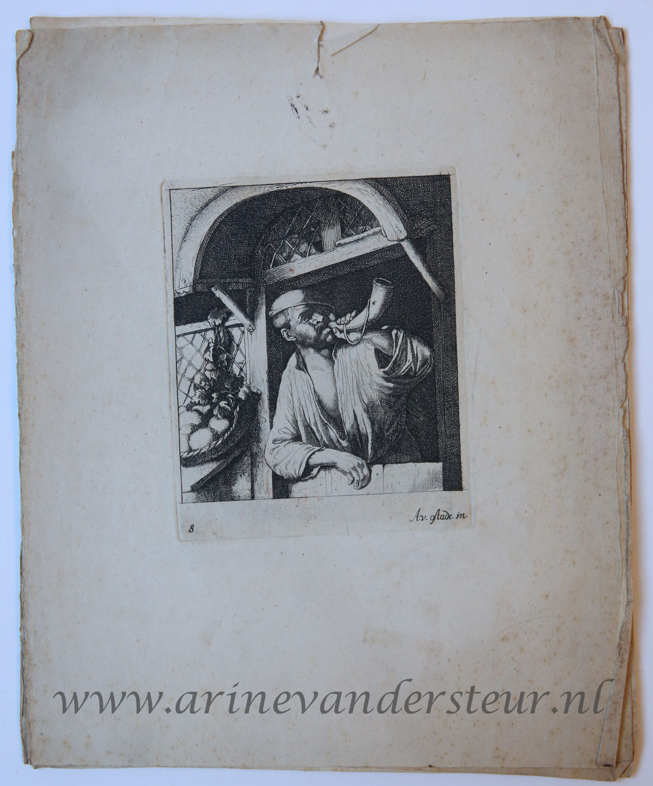 [Antique prints, etching] Caprice of six etchings/Zes etsen in prentboek gebonden, published 1650-1700.