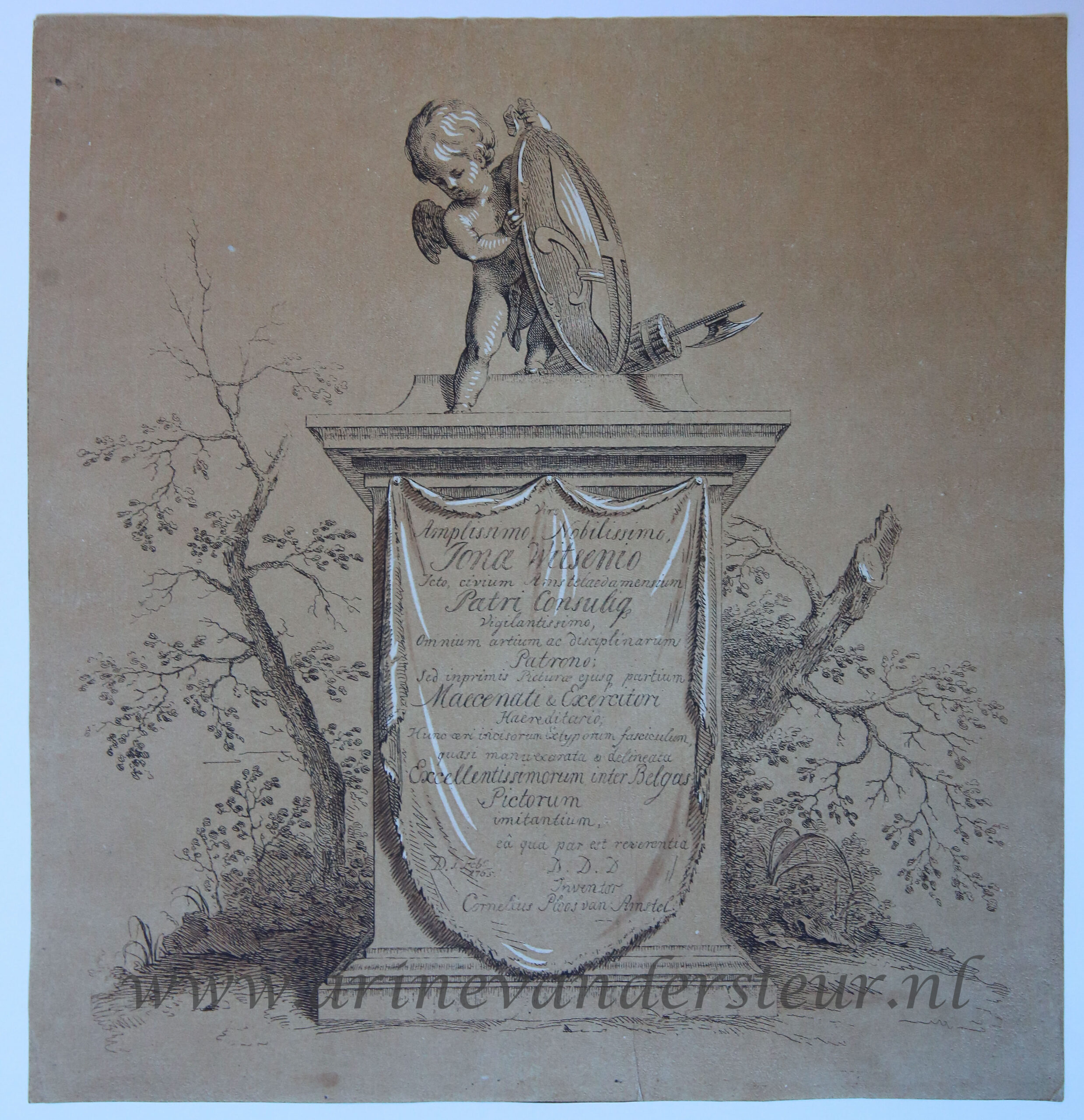 [Antique title page, 1765] Prentwerk, published 1765, 1 p.