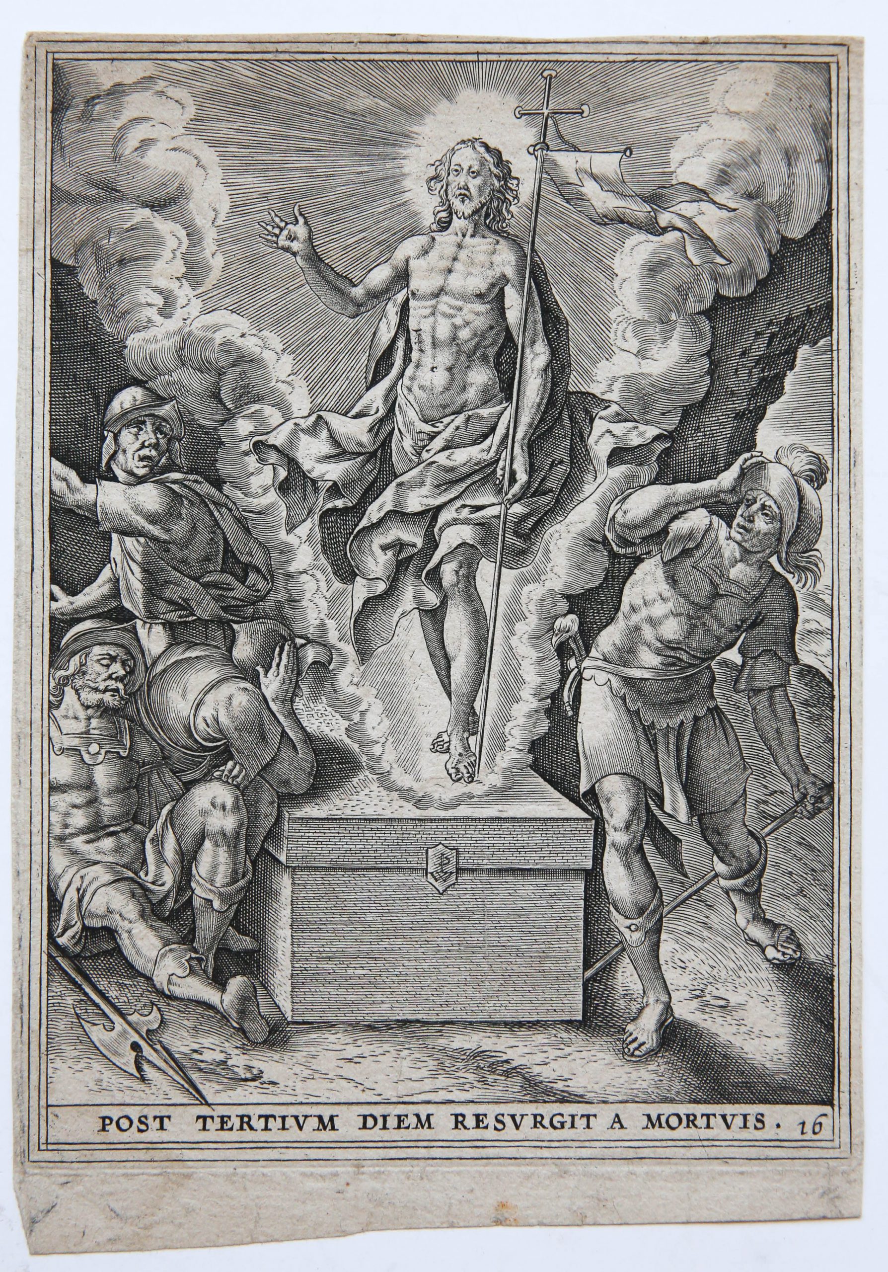[Engraving Biblical/Bijbelse gravure] The Resurrection/De Verrijzenis.