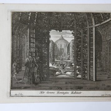 [Antique prints, etchings] NEERLANDS VELDPRACHT, of 't LUST HOF gesticht door Z.B.M. WILLEM III OP 't LOO.... door Carel Allard, Tot Amsterdam met Privilegio van d. H.S. v. H. en W. V. ca. 1700.