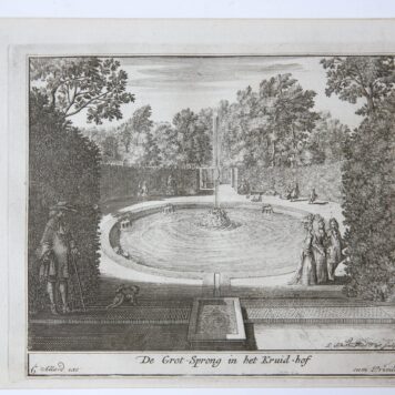 [Antique prints, etchings] NEERLANDS VELDPRACHT, of 't LUST HOF gesticht door Z.B.M. WILLEM III OP 't LOO.... door Carel Allard, Tot Amsterdam met Privilegio van d. H.S. v. H. en W. V. ca. 1700.