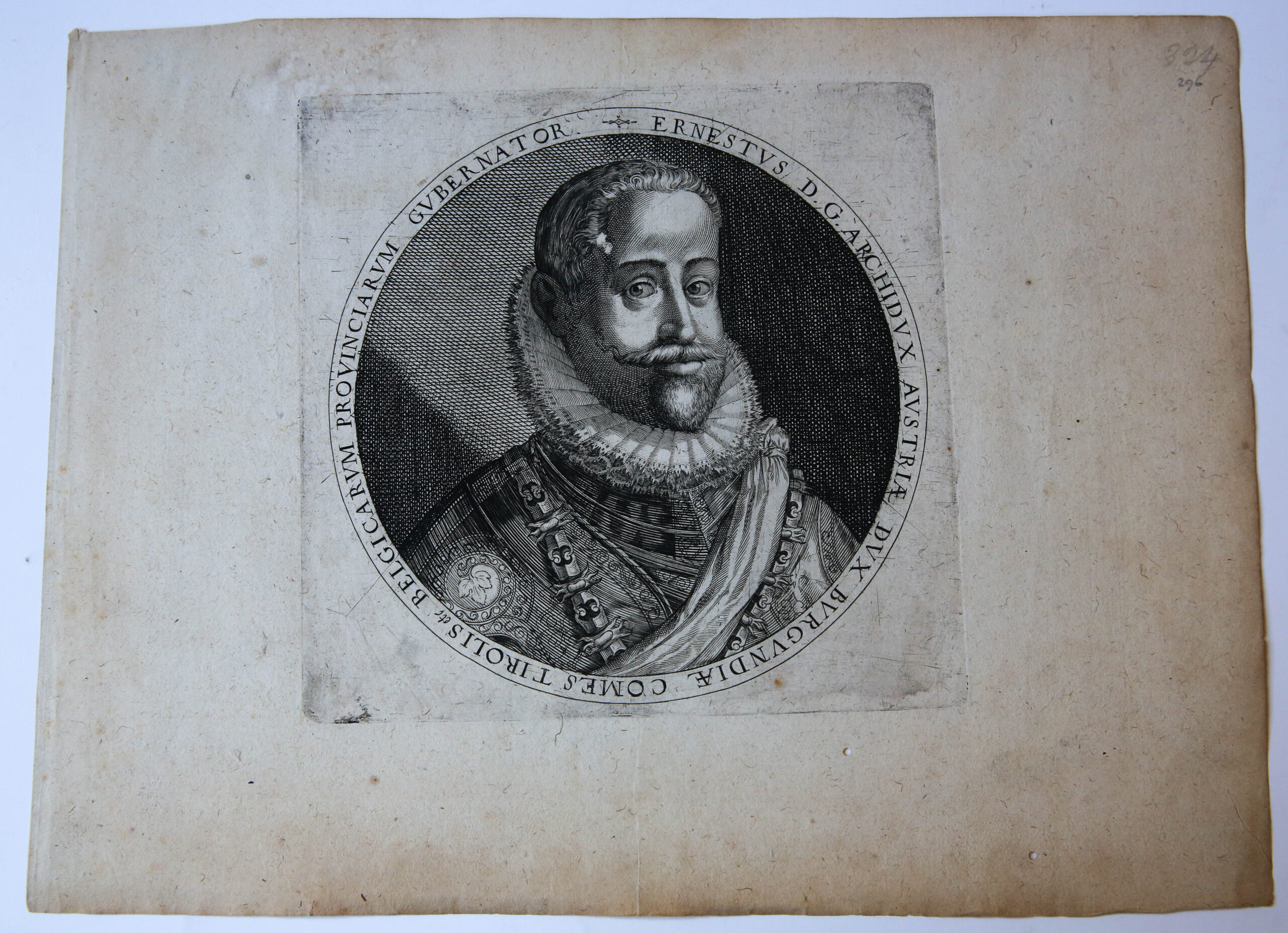 Print/Portrait/Portret: Aartshertog Ernst van Oostenrijk/Ernst of Austria.