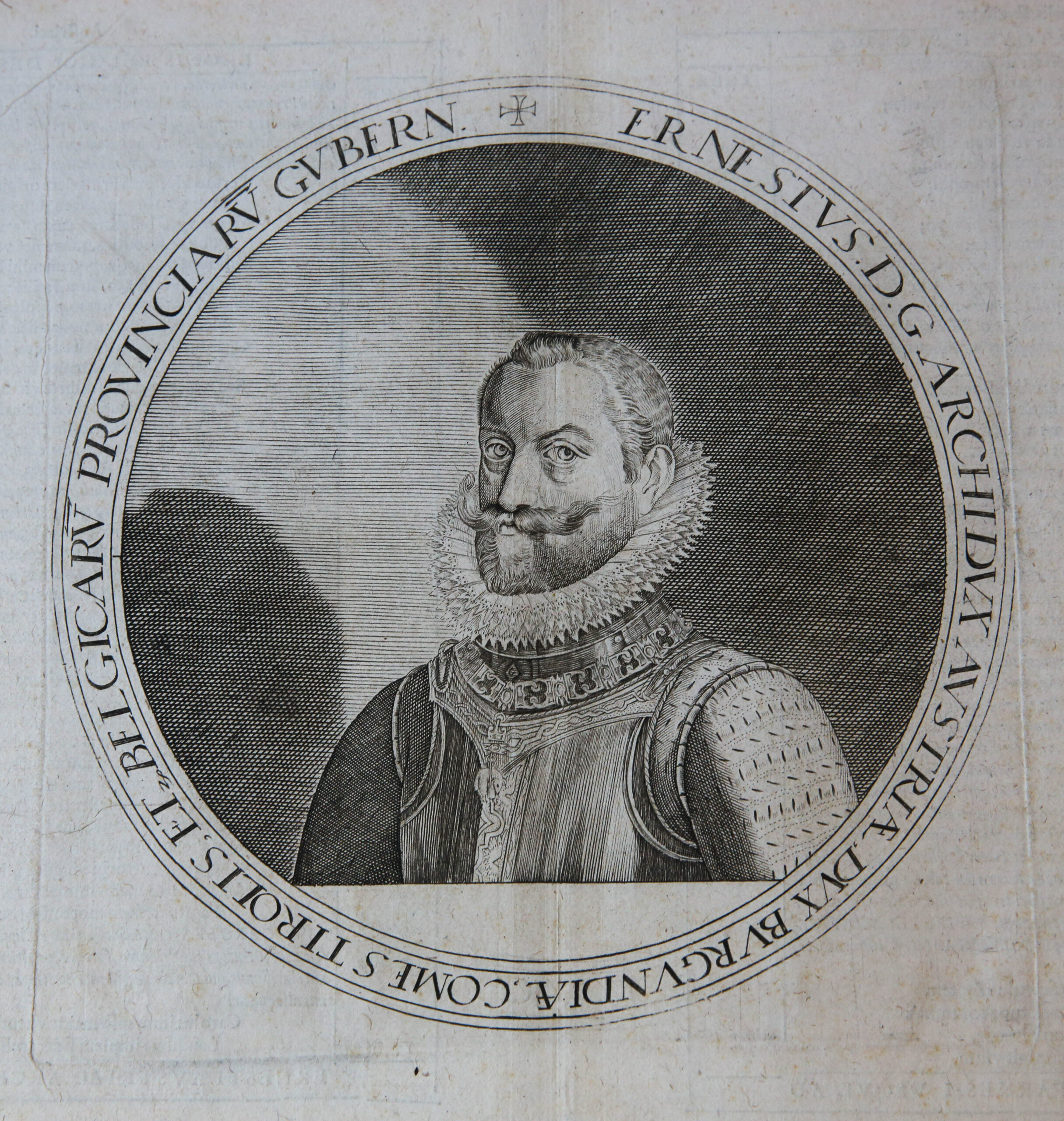 Print/Portret/Portrait: Ernst of Austria/Groothertog Ernst van Oostenrijk.