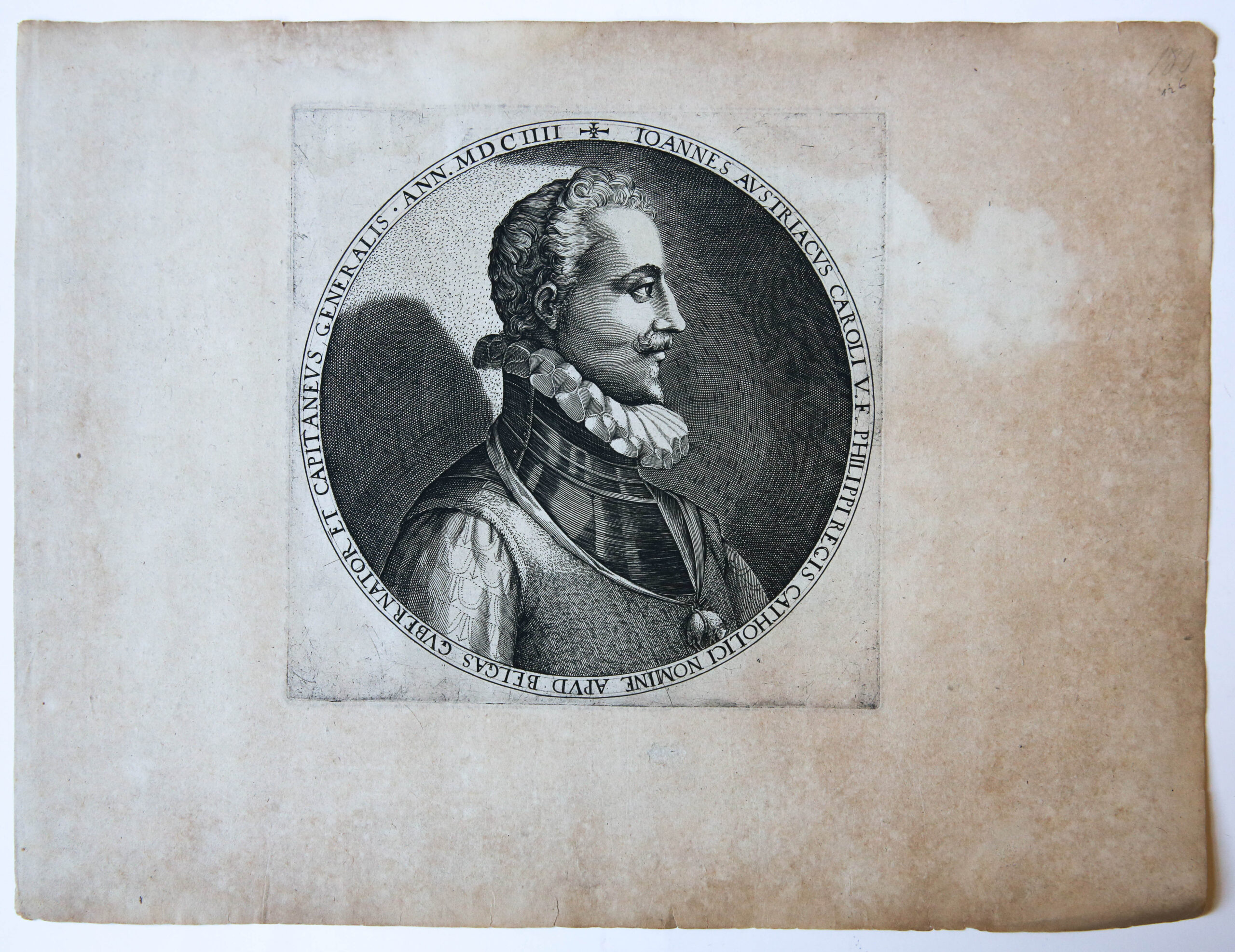 Print Portrait/Portretprent: John of Austria/Juan van Oostenrijk.