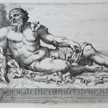 [Antique print, etching/ets, Rome] The Nile / De Nijl ['Segmenta nobilium signorum et statuarum.'], published 1638.