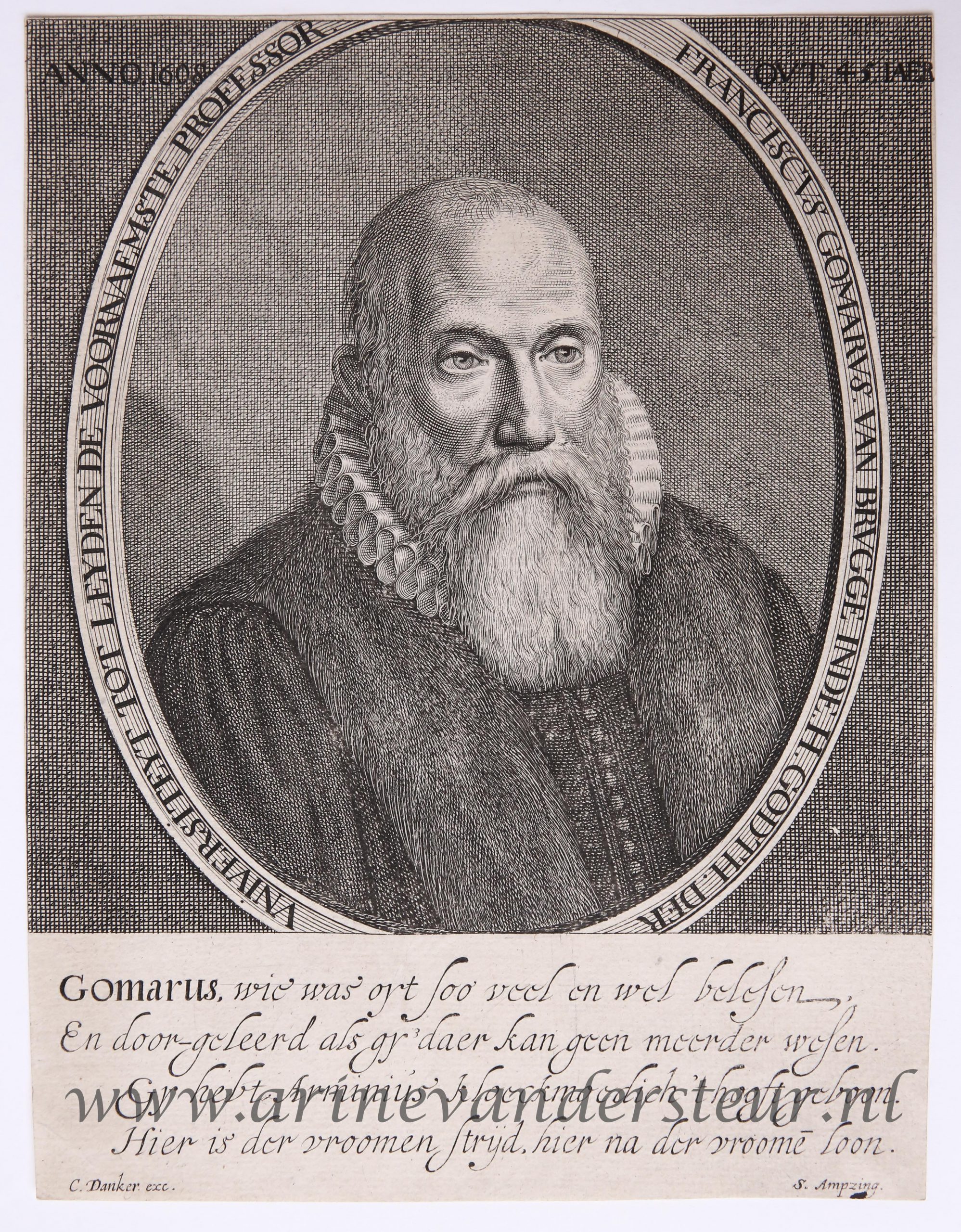 Portrait of Franciscus Gomarus