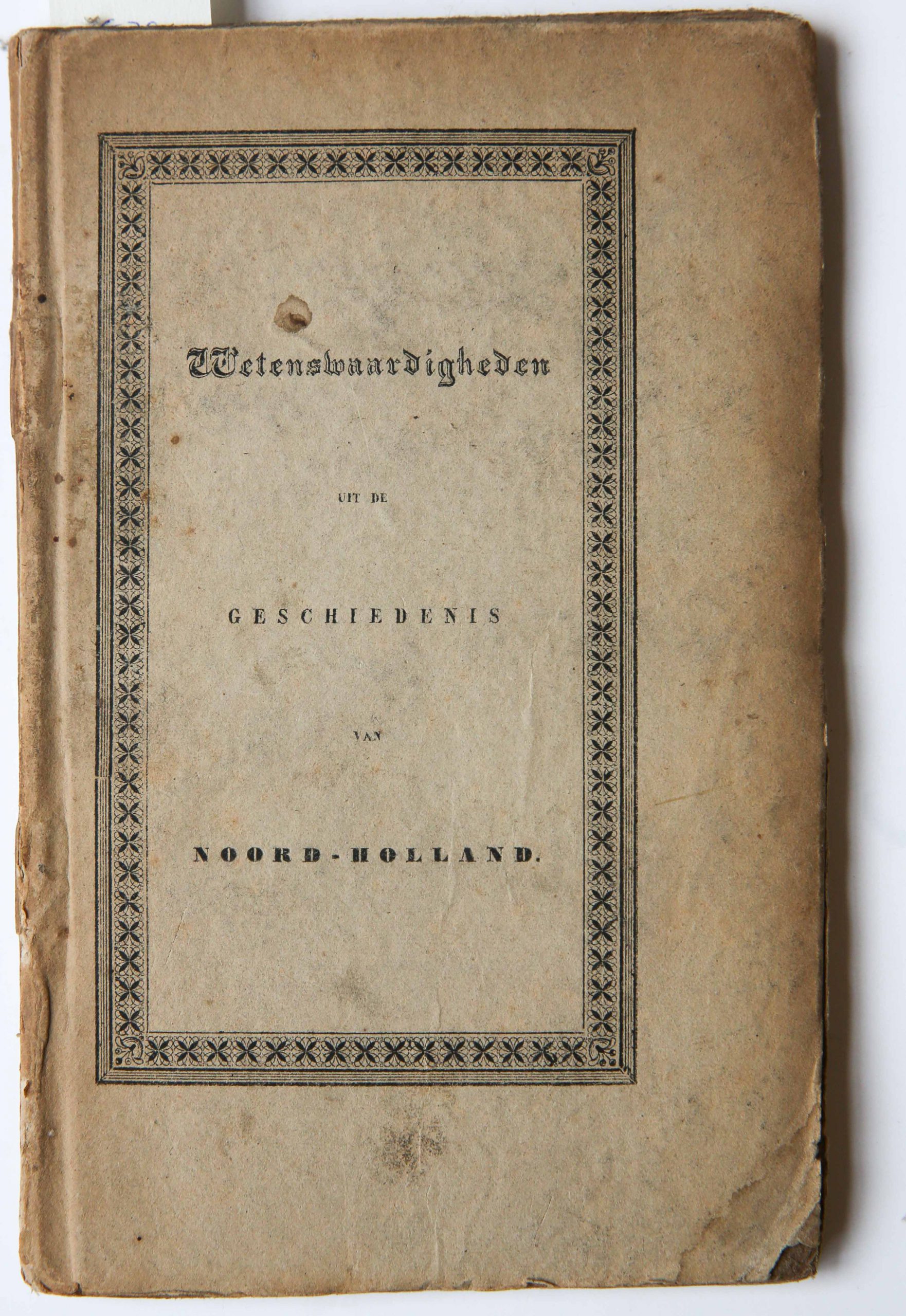 Wetenswaardigheden uit de geschiedenis van Noord-Holland, Hoorn, Vermande, 1843. With lithography of De Abdij van Egmond.
