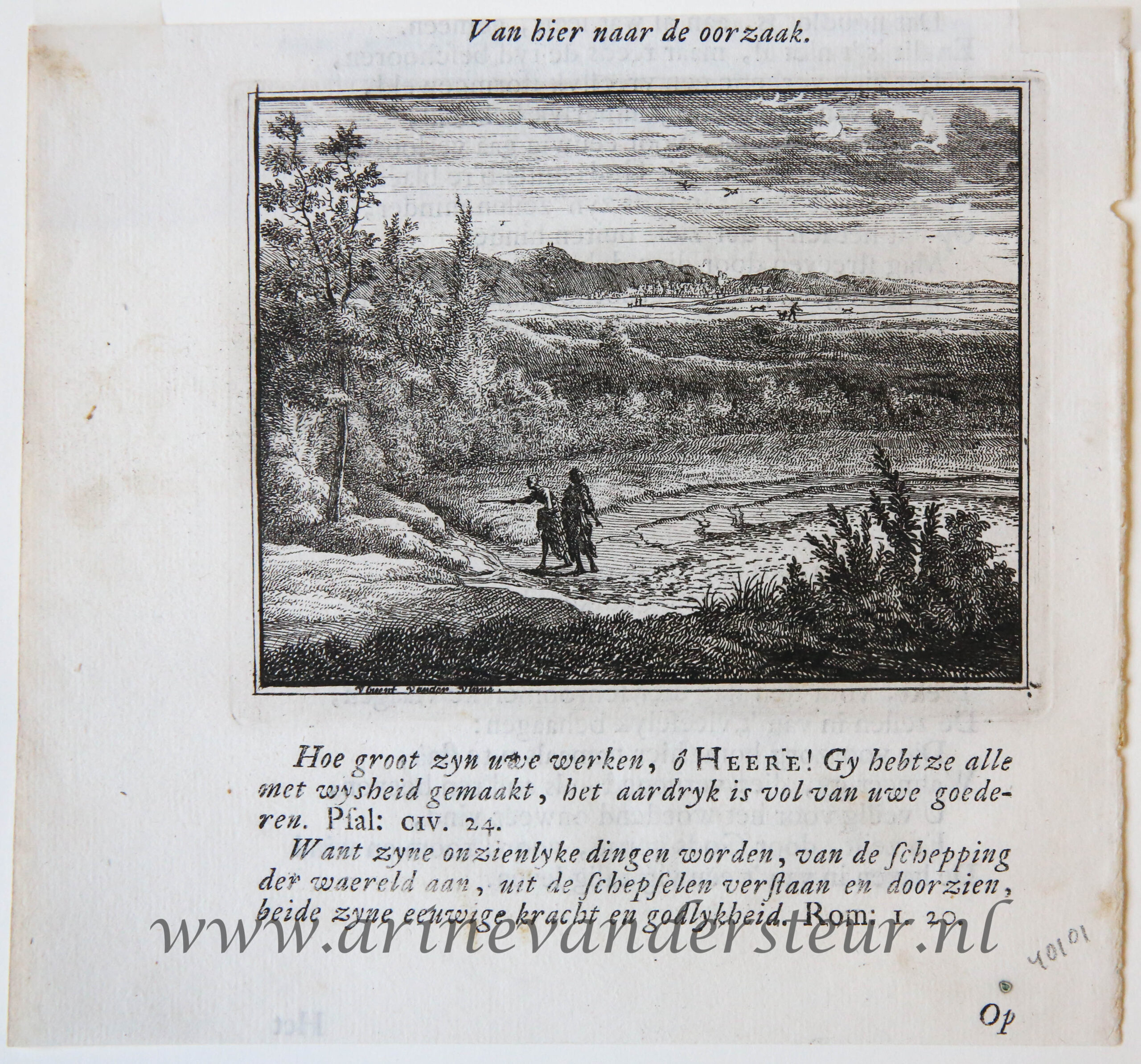 [Antique etching] Two plates from "Leerzaame zinnebeelden" (from 1714).