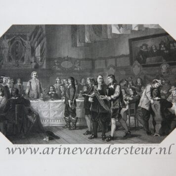 [Lithography/lithografie] Schilders te Rome/Painters in Rome, 1 p.