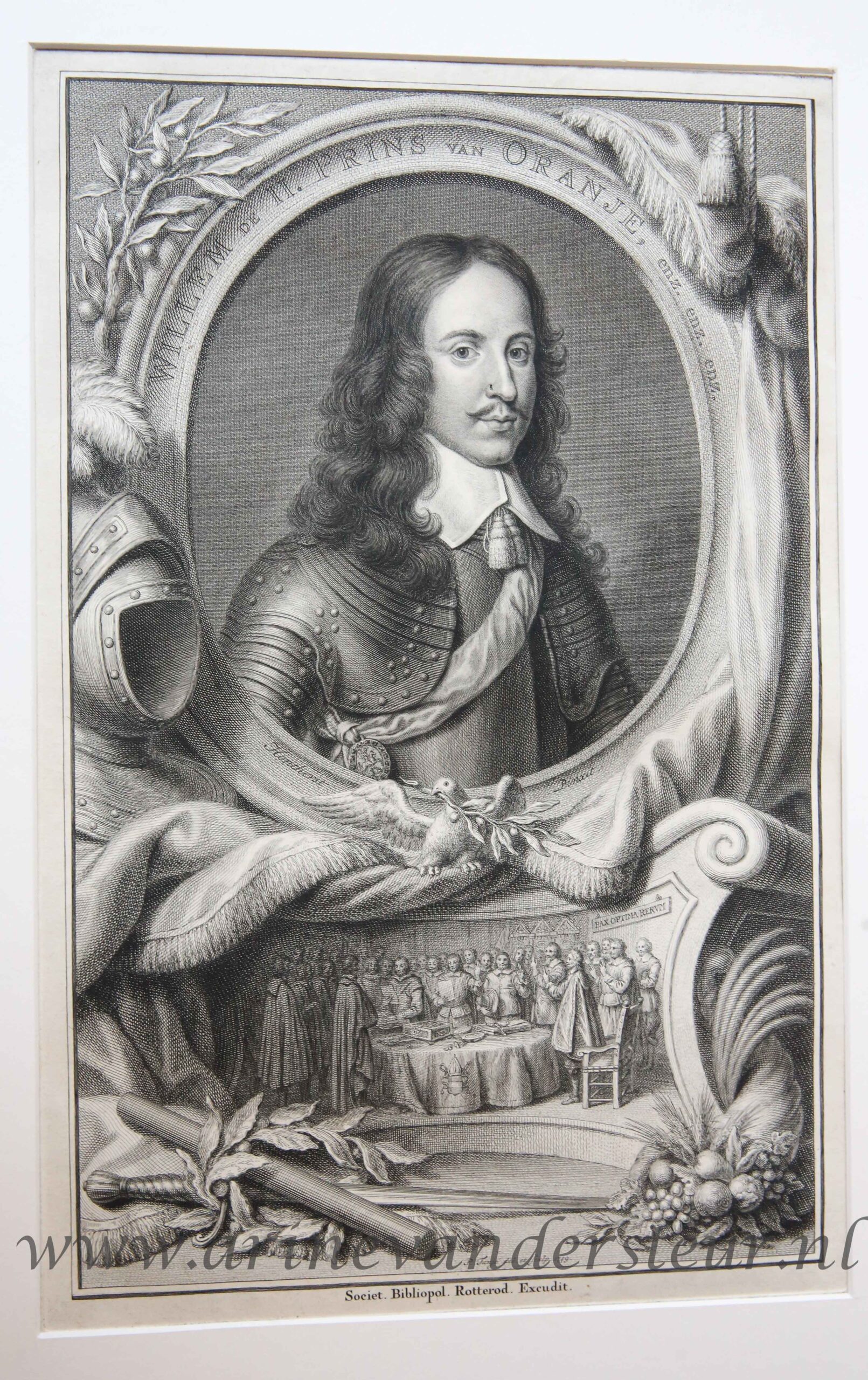 [Original etching and engraving] 'Willem de II. Prins van Oranje'; Prince William II, 1749.