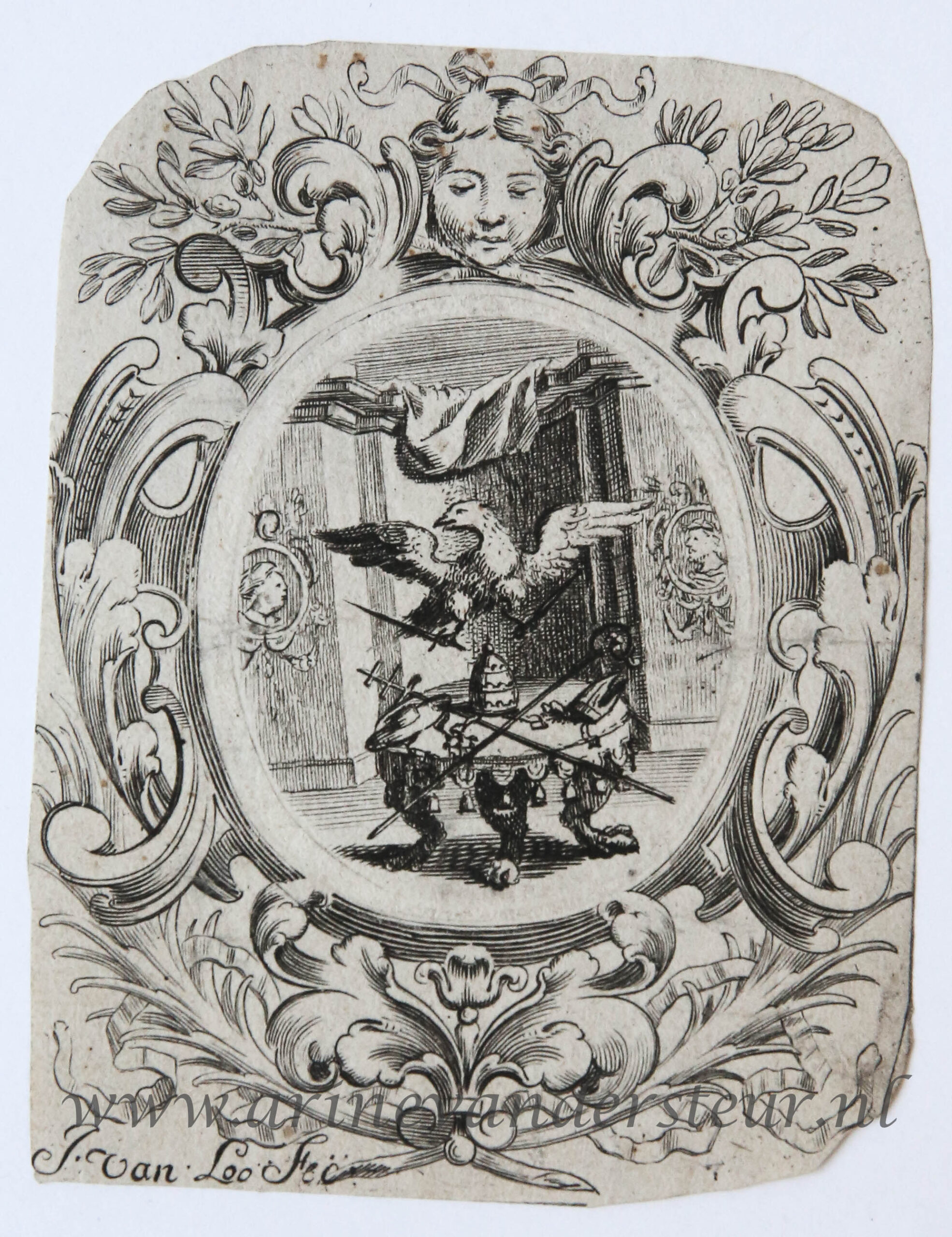 [Original etchings] Ornament prints/Decoratieve ornament prenten met vogels etc., ca 1600-1650.
