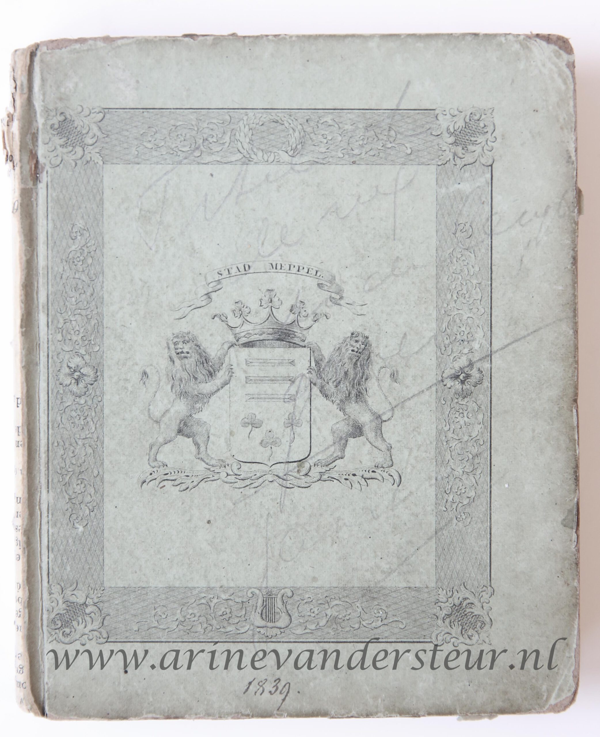 Drentsche Volksalmanak, 1839 derde jaar, te Koevorden bij D. H. van der Scheer 264 pp.