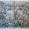 [Antique print, etching, 1691/92] Panels decorating a triumphal arch for the entrance of William III in The Hague, published 1691-1692, 1 p.