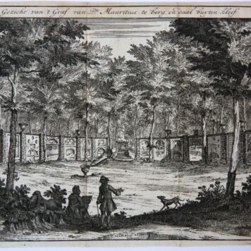 [Antique print, etching and engraving] View of the grave of Johan Maurits, Count of Nassau-Siegen, near Cleve.